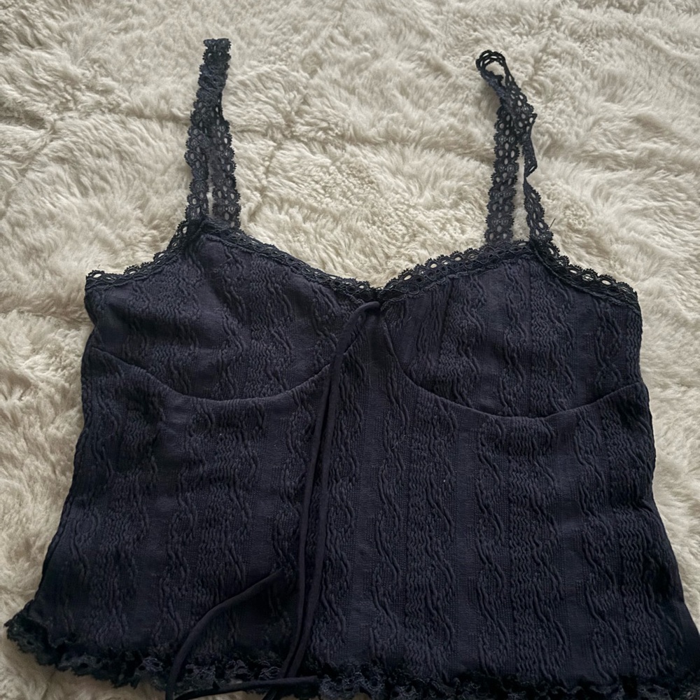 Edikted Black Lace Trim Top